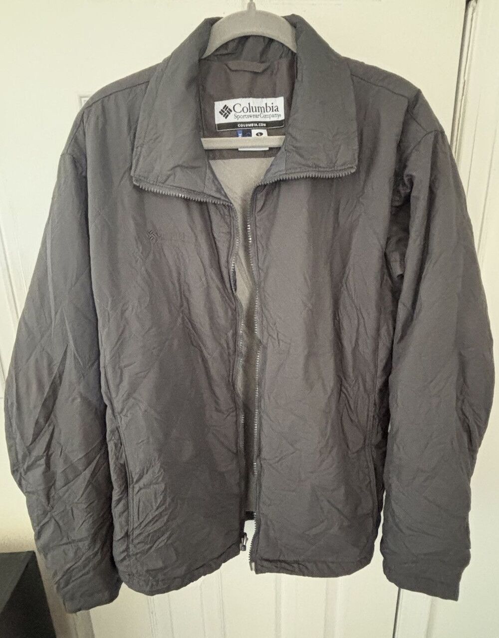 Columbia Sportswear Mens Jacket Large Grey Zip Interchange Core Puffer Light